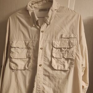 Rugged Earth Outfitters Men's Button Down Shirt - Cream